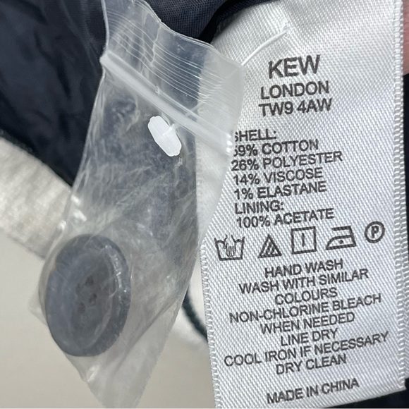 Kew 159 Blazer Jacket One Button Striped Lined - Picture 12 of 12